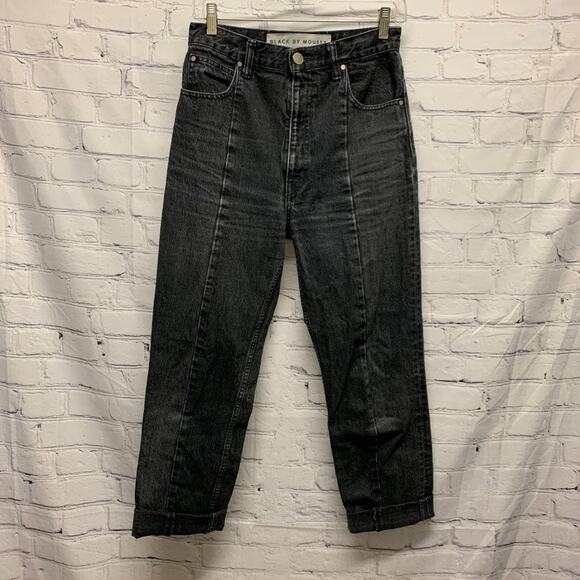 BLACK BY MOUSSY - High Waisted Faded Black Jean - Picture 1 of 9